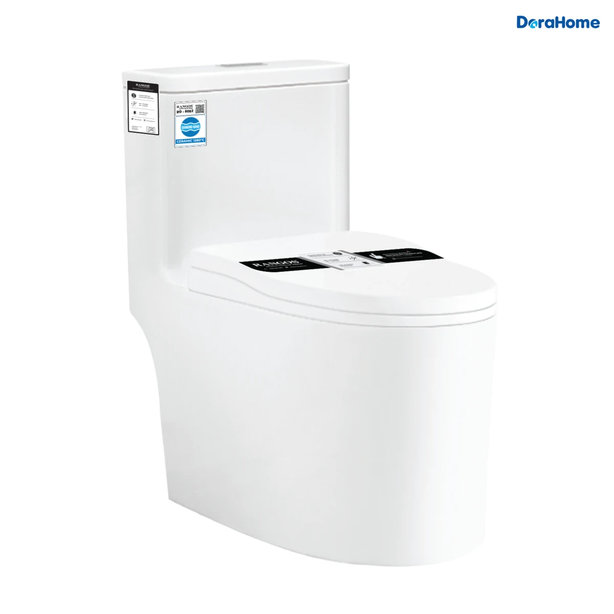 Bồn cầu 1 khối Rangos RG-8082B